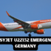 easyjet u22152 emergency germany