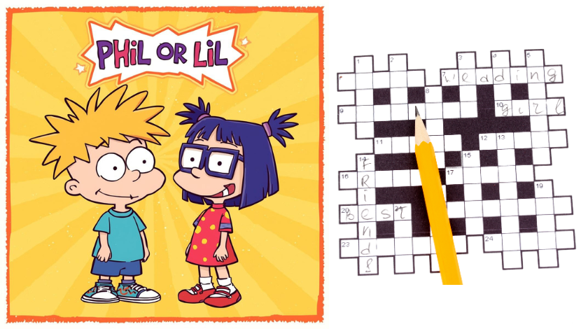 phil or lil of rugrats crossword