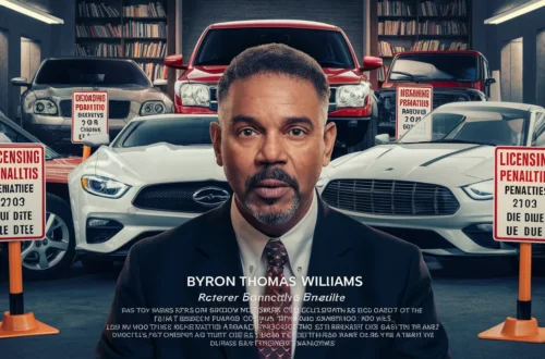 Byron Thomas Williams Vehicle Licensing Penalties